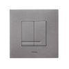 Wisa XS plaque de commande dualflush plastique acier mat SW1075534