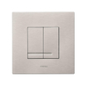 Wisa XS plaque de commande dualflush plastique mat brossé SW1075531