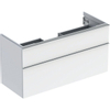 Geberit iCon meuble sous-lavabo 118.4x61.5x47.6cm 2 tiroirs avec softclose panneau de particules blanc SW637863