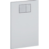 Geberit UP320 plaque de commande, chasse d'eau à 2 boutons commande frontale pour WC 38x59cm blanc 0700156