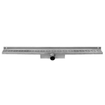 Easydrain Compact Wall afvoergoot enkele plaat met zijuitloop 6x80cm 30mm RVS TWEEDEKANS OUT4224