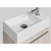 Royal Plaza Merlot lave-mains 40x22 cm trou de robinet à droite Comfortstone Blanc brillant GA40824