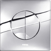 Wisa Maro Plaque de commande carrée plastique dualflush DF chrome brillant 0704434