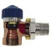 Heimeier Robinet d'arrêt thermostatique pour radiateur coudé Kvs 3,60 m3 h faible résistance 1602164