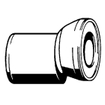 Viega pièce de toilette excentrique 110mm blanc GA75465