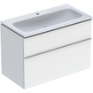 Ensemble de meuble Geberit iCon 90x63x48cm 2 tiroirs avec softclose Panneau de particules Blanc SW637807
