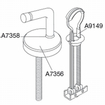 Pressalit charnière universelle verticale avec fixation basculante par paire inox 0604514