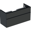 Geberit iCon meuble sous-lavabo 118,4x61,5x47,6cm 2 tiroirs avec softclose panneau de particules lave mat SW637561
