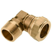 Bonfix laiton coude autofreinant x filetage extérieur 3/8 x 12mm filetage long gastec / kiwa 8910561