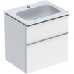 Geberit iCon ensemble de meuble de salle de bains 60x63x48cm 2 tiroirs avec softclose panneau de particules blanc SW637526