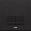 Wisa Delos Bouton de commande wc 16x16cm avec double chasse noir SECOND CHOIX OUT4729