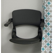 Handicare siège de douche rabattable avec dossier et accoudoirs anthracite SW66123