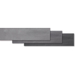 Ceralto Tavola Stone Stroken - 14.7x59.7cm - 12.0mm - gerectificeerd - Antraciet SW393777