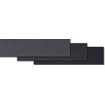 Ceralto Tavola Stone Stroken - 14.7x59.7cm - 12.0mm - gerectificeerd - Koel zwart SW393732
