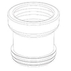 Wisa manchette de raccordement en plastique n° 3 100 110mm blanc 0771163