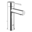 GROHE Essence New Mitigeur de lavabo à poser - saillie 9,4 cm - taille S - avec vidage - démarrage à froid - chrome 0442571