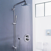 GROHE Rainshower Modern colonne de douche avec inverseur, douche de tête et Sena douchette à main chrome 0430171