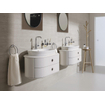 GROHE Essence New Robinet lavabo rehaussé L size avec bec haut et tournant avec tirette EcoJoy chrome 0442576