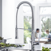 GROHE K7 Keukenkraan - hoog - 2 straalsoorten - met profesionele handdouche - chroom 0437604