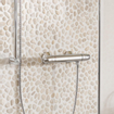 GROHE Grohtherm 1000 New Robinet de douche thermostatique sans inverseur avec connexions entraxe 15cm EcoJoy et poignée de volume avec bouton Eco chrome 0442503