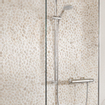 GROHE Grohtherm 1000 New Robinet de douche thermostatique sans inverseur avec connexions entraxe 15cm EcoJoy et poignée de volume avec bouton Eco chrome 0442503