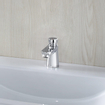 GROHE Euroeco Cosmopolitan S robinet de lavabo économiseur d'eau à fermeture automatique 44593 bleu/rouge chrome 0441903