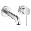 GROHE Essence New Wastafelkraan Inbouw - uitloop 18.3cm - M-size - met inbouwdeel - supersteel SW767546