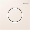 Geberit type 01 plaque de commande pour urinoir - pneumatique - bouton rond - blanc 0700530