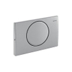 Geberit Mambo bedieningplaat met frontbediening voor toilet 24.6x16.4cm zilver 0704482