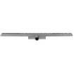 Easy Drain Compact caniveau de douche plaque simple avec sortie latérale 6x60cm 50mm inox 2301328