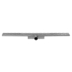 Easy Drain Compact caniveau simple plaque avec évacuation latérale 6x60cm 30mm inox 2301312
