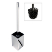 Geesa Hotel Brosse de toilette avec support Chrome (tête de brosse noire) 0653668