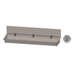 Intersan Sanilav auge de lavage avec écran anti-éclaboussures 180cm avec 3 robinets inox 304 GA32390