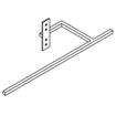 Vasco porte-serviettes long pour radiateurs en aluminium blanc structuré 7211826