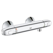 GROHE Grohtherm 1000 New Robinet de douche thermostatique sans inverseur avec connexions entraxe 15cm EcoJoy et poignée de volume avec bouton Eco chrome 0442503