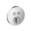 Hansgrohe ShowerSelect S corps d'encastrement pour mitigeur encastré avec 2 voies d'arrêt pour 2 fonctions de douche chrome 0451563