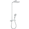 Hansgrohe Raindance select e 360 showerpipe - tablette de douche blanc-chrome GA47328