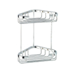 Geesa Basket Porte-douche d’angle double 22cm Chrome 0650253