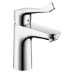 Hansgrohe Focus Care Mitigeur lavabo avec ComfortZone 100 avec poignée allongée 12.1 cm EcoSmart avec vidage chrome 0605624