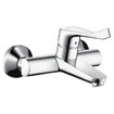 Hansgrohe Focus Care Robinet mural apparent avec raccords avec poignée allongée 12.1 cm EcoSmart chrome 0605626