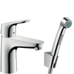 Hansgrohe Focus 100 Mitigeur bidet avec vidage et douchette chrome GA45288