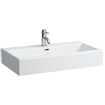 Laufen Living City vasque à poser 80x46x15,5cm 1 trou de robinet avec trop-plein dessous meulé céramique blanc GA56164