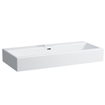 Laufen Living City lavabo à poser 100x46x15,5cm sans trou de robinet avec trop-plein céramique blanc GA56214