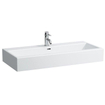 Laufen Living City lavabo à poser 100x46x15,5cm 1 trou de robinet avec trop-plein céramique blanc GA56217