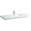 Laufen Living Square lavabo-plan de toilette 130x48x15cm 1 trou de robinet avec trop-plein céramique blanc 0084211