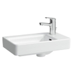 Laufen pro fountain 48x28cm plate-forme droite avec trou pour robinet blanc 0084474