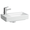 Laufen Pro S lave-mains 48x28x15cm 1 trou de robinet asymétrique à gauche céramique blanc 0084479