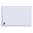 Wisa Maia Receveur de douche 150x75x6cm évacuation 90mm rectangulaire Acrylique Blanc SW117966