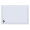 Wisa Maia receveur de douche h5xb80xl130cm vidange 90mm rectangle acrylique blanc SW117957
