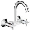 Hansgrohe Logis classic Robinet mural de cuisine avec bec haut chrome GA49493